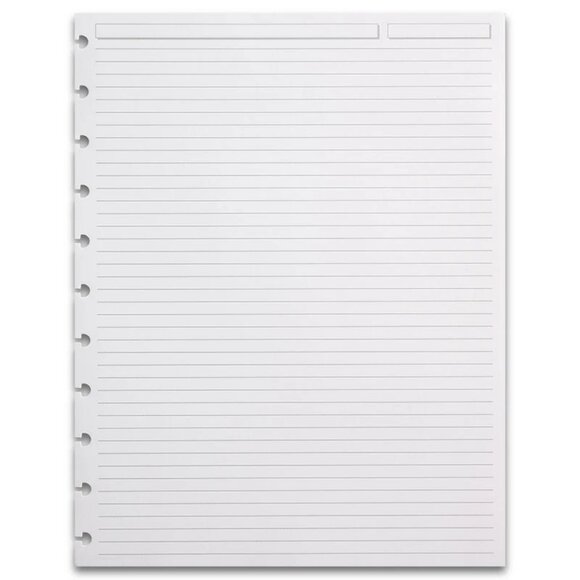 Levenger 1/4" Ruled 8 Discbound Refill Paper (300 sheets) - Picture 1 of 3